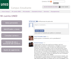 Campus estudiants i docents UNED